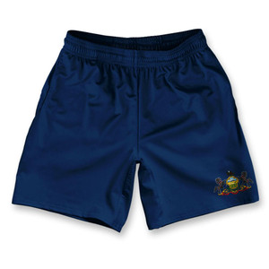 Pennsylvania State Flag Athletic Running Fitness Exercise Shorts 7" Inseam Made in USA - Blue Pennsylvania State Flag Athletic Running Fitness Exercise Shorts 7" Inseam Made in USA - Blue