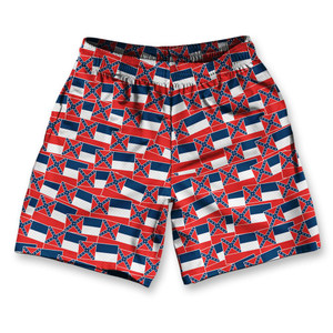 Mississippi State Athletic Running Fitness Exercise Shorts 7" Inseam Made in USA - Blue White Red Mississippi State Athletic Running Fitness Exercise Shorts 7" Inseam Made in USA - Blue White Red