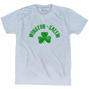Winston-Salem Shamrock Tri-Blend T-shirt - Athletic White