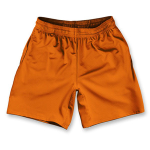 Burnt Orange Athletic Running Fitness Exercise Shorts 7" Inseam Made in USA - Orange Burnt Orange Athletic Running Fitness Exercise Shorts 7" Inseam Made in USA - Orange