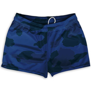 Navy Camo Shorty Short Gym Shorts 2.5"Inseam Made in USA - Navy Navy Camo Shorty Short Gym Shorts 2.5"Inseam Made in USA - Navy