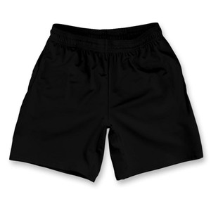 Black Athletic Running Fitness Exercise Shorts 7" Inseam Made in USA - Black Black Athletic Running Fitness Exercise Shorts 7" Inseam Made in USA - Black