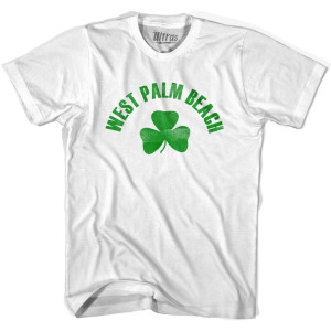 West Palm Beach Shamrock Youth Cotton T-shirt - White West Palm Beach Shamrock Youth Cotton T-shirt - White