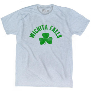 Wichita Falls Shamrock Tri-Blend T-shirt - Athletic White