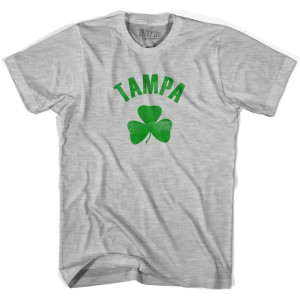 Tampa Shamrock Womens Cotton T-shirt - Grey Heather