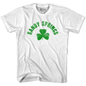 Sandy Springs Shamrock Youth Cotton T-shirt - White