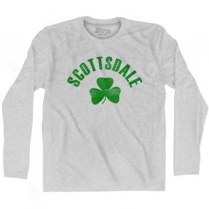 Scottsdale Shamrock Cotton Long Sleeve T-shirt - Grey Heather