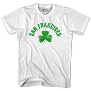 San Francisco Shamrock Womens Cotton T-shirt - White