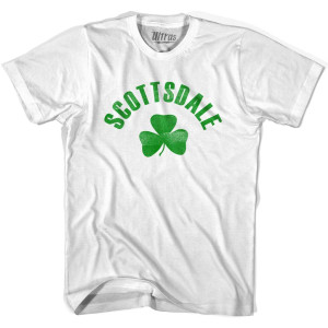 Scottsdale Shamrock Womens Cotton T-shirt - White