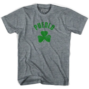 Pueblo Shamrock Tri-Blend T-shirt - Athletic Grey