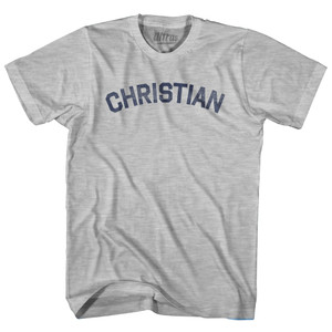 CHRISTIAN Adult Cotton T-shirt - Grey Heather