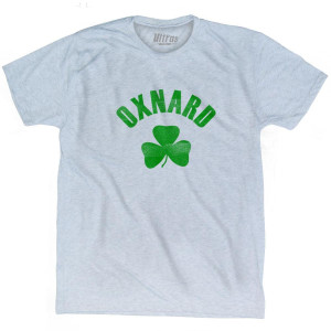 Oxnard Shamrock Tri-Blend T-shirt - Athletic White