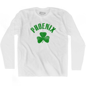Phoenix Shamrock Cotton Long Sleeve T-shirt - White