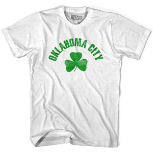 Oklahoma Shamrock Womens Cotton T-shirt - White