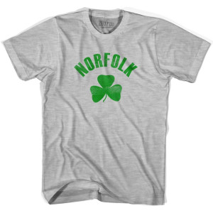 Norfolk Shamrock Youth Cotton T-shirt - Grey Heather Norfolk Shamrock Youth Cotton T-shirt - Grey Heather