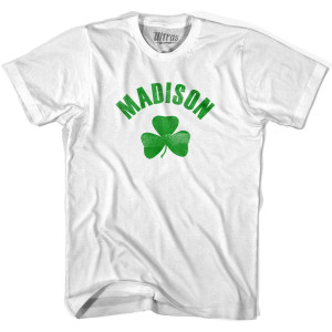 Madison Shamrock Cotton T-shirt - White