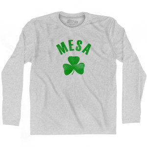 Mesa Shamrock Cotton Long Sleeve T-shirt - Grey Heather