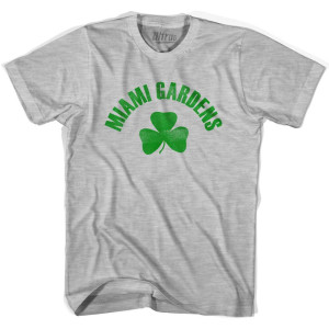 Miami Gardens Shamrock Youth Cotton T-shirt - Grey Heather Miami Gardens Shamrock Youth Cotton T-shirt - Grey Heather