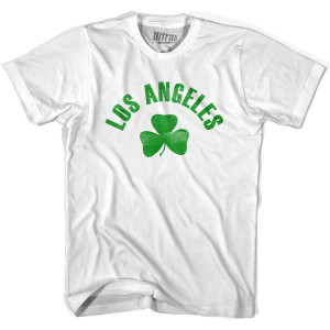 Los Angeles Shamrock Womens Cotton T-shirt - White