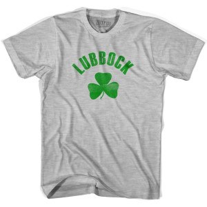 Lubbock Shamrock Womens Cotton T-shirt - Grey Heather