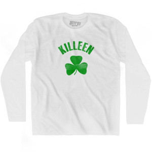 Killeen Shamrock Cotton Long Sleeve T-shirt - White