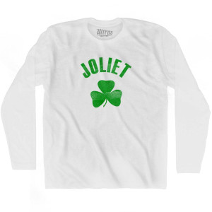 Joliet Shamrock Cotton Long Sleeve T-shirt - White