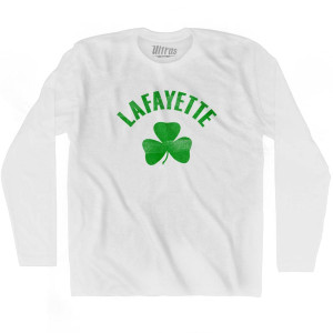Lafayette Shamrock Cotton Long Sleeve T-shirt - White