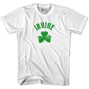 Irvine Shamrock Youth Cotton T-shirt - White Irvine Shamrock Youth Cotton T-shirt - White