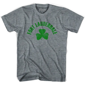 Fort Lauderdale Shamrock Youth Tri-Blend T-shirt - Athletic Grey Fort Lauderdale Shamrock Youth Tri-Blend T-shirt - Athletic Grey