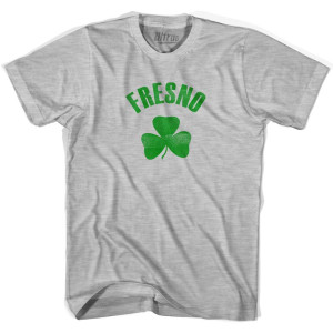Fresno Shamrock Womens Cotton T-shirt - Grey Heather