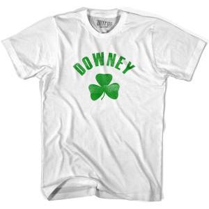 Downey Shamrock Youth Cotton T-shirt - White