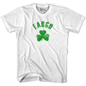 Fargo Shamrock Youth Cotton T-shirt-White Fargo Shamrock Youth Cotton T-shirt-White
