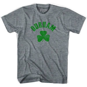Durham Shamrock Youth Tri-Blend T-shirt - Athletic Grey Durham Shamrock Youth Tri-Blend T-shirt - Athletic Grey