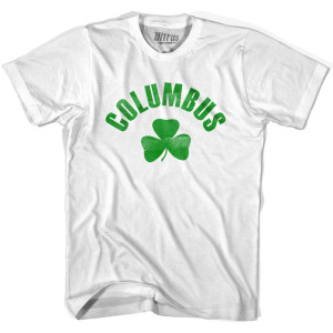 Columbus Shamrock Youth Cotton T-shirt - White Columbus Shamrock Youth Cotton T-shirt - White