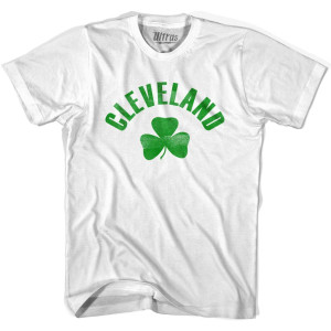 Cleveland Shamrock Womens Cotton T-shirt - White
