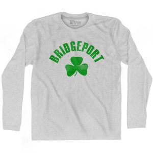 Bridgeport Shamrock Cotton Long Sleeve T-shirt - Grey Heather
