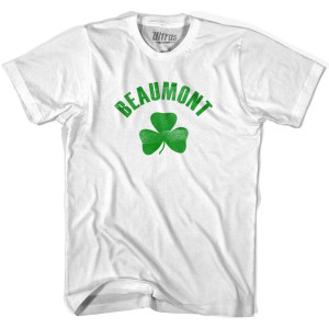 Beaumont Shamrock Youth Cotton T-shirt - White Beaumont Shamrock Youth Cotton T-shirt - White