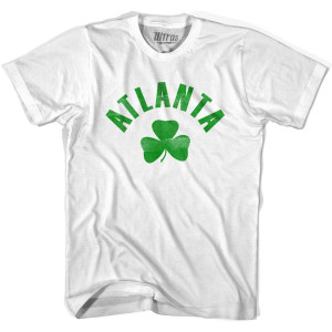 Atlanta Shamrock Womens Cotton T-shirt - White