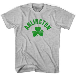 Arlington Shamrock Youth Cotton T-shirt-Grey Heather Arlington Shamrock Youth Cotton T-shirt-Grey Heather