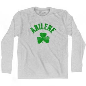 Abilene Shamrock Cotton Long Sleeve T-shirt - Grey Heather