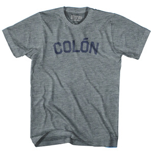 COLON Womens Tri-Blend Junior Cut T-Shirt - Athletic Grey