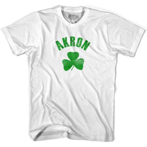 Akron  Shamrock Youth Cotton T-shirt - White