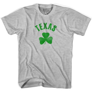 Texas State Shamrock Womens Cotton T-shirt - Grey Heather Texas State Shamrock Womens Cotton T-shirt - Grey Heather