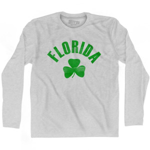 Florida State Shamrock Cotton Long Sleeve T-shirt - Grey Heather Florida State Shamrock Cotton Long Sleeve T-shirt - Grey Heather
