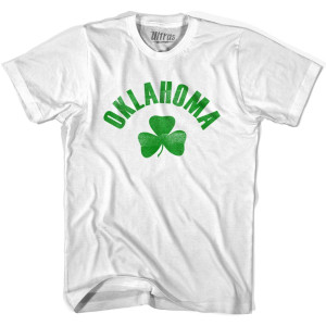 Oklahoma State Shamrock Cotton T-shirt - White Oklahoma State Shamrock Cotton T-shirt - White