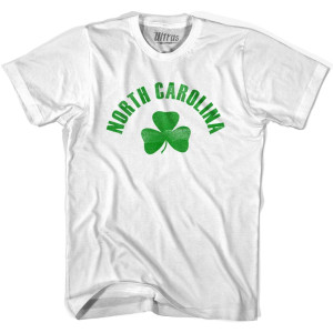 North Carolina State Shamrock Cotton T-shirt - White North Carolina State Shamrock Cotton T-shirt - White
