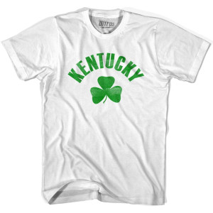 Kentucky State Shamrock Cotton T-shirt - White Kentucky State Shamrock Cotton T-shirt - White