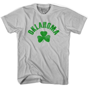 Oklahoma State Shamrock Cotton T-shirt - Cool Grey Oklahoma State Shamrock Cotton T-shirt - Cool Grey