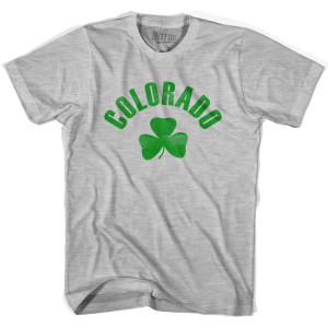 Colorado State Shamrock Cotton T-shirt - Grey Heather Colorado State Shamrock Cotton T-shirt - Grey Heather