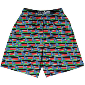 Tribe South Sudan Party Flags Lacrosse Shorts Made in USA - Multi Tribe South Sudan Party Flags Lacrosse Shorts Made in USA - Multi